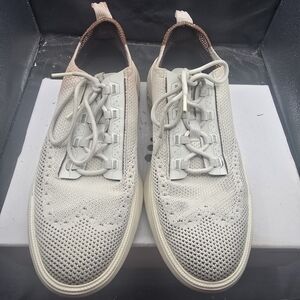 Cole Haan Light Gray Knit Loafers